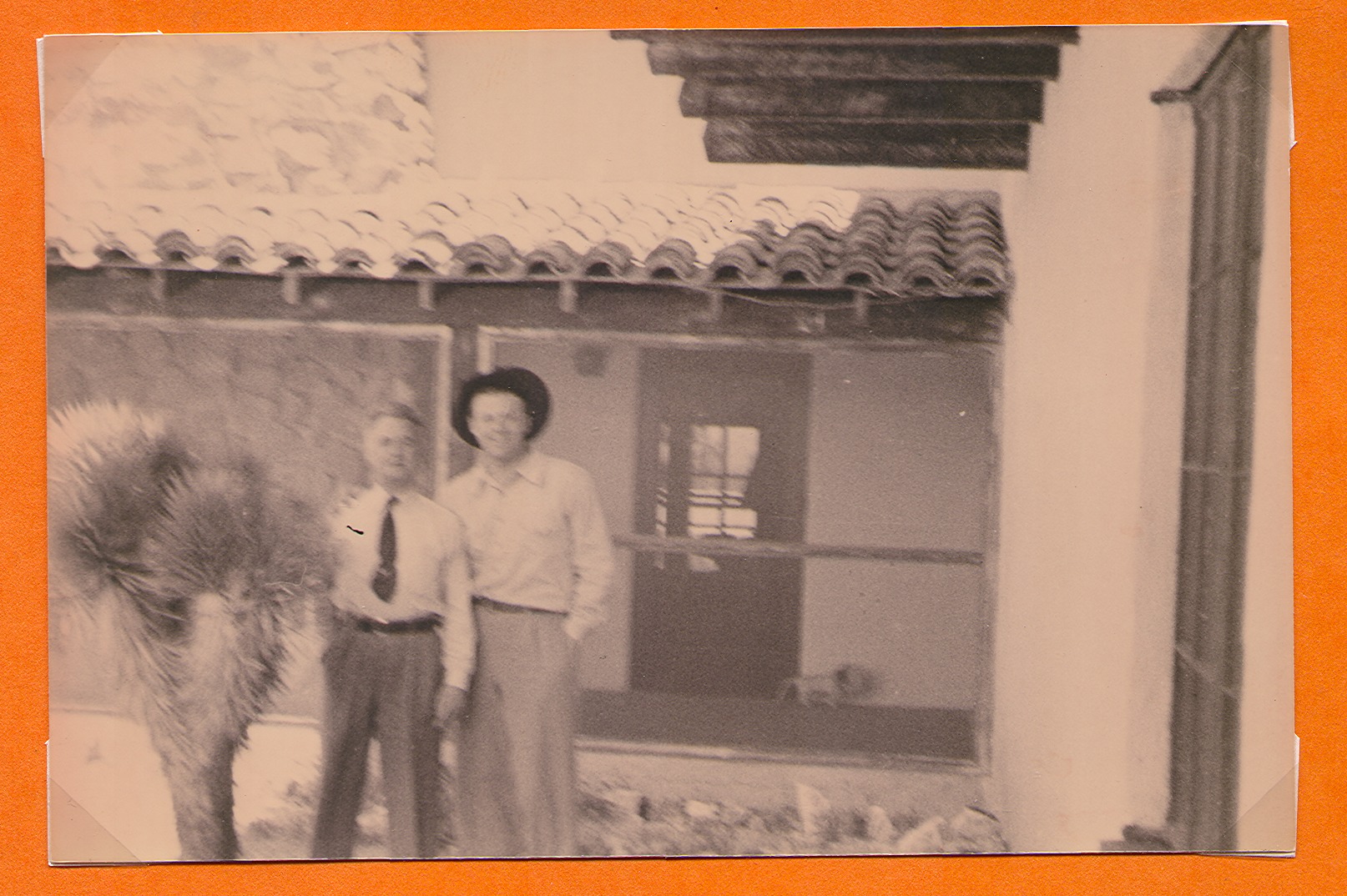 Rex Bell and Fritz Schmidt at Walking Box Ranch, Nevada: photographic print