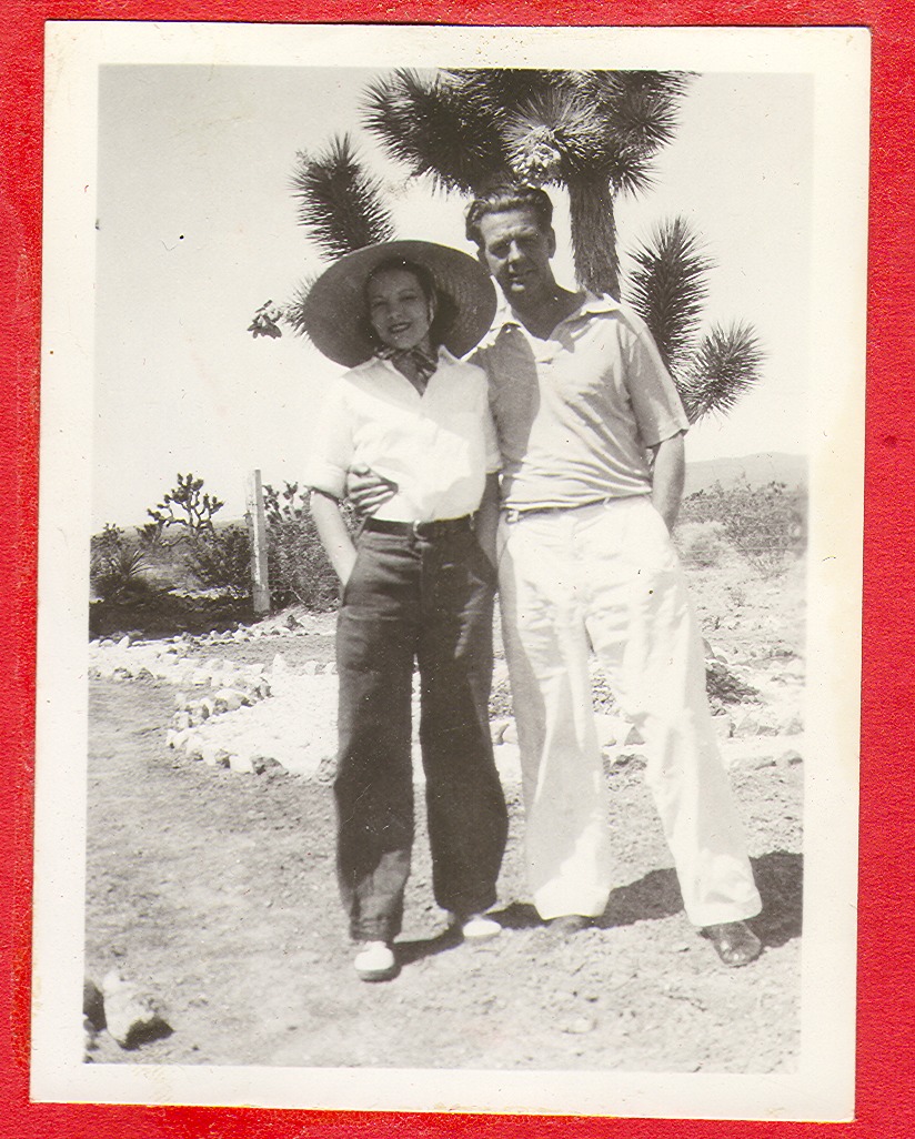 Unidentified couple at the Walking Box Ranch, Nevada: photographic print