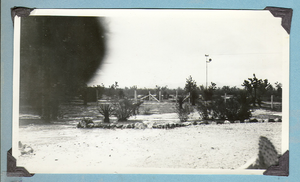 Desert scene and fencing on the ranch: photographic print