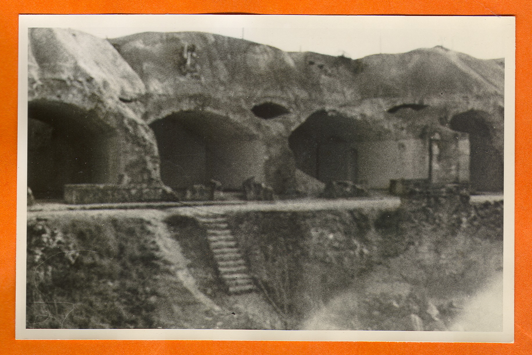 Building or mine remains in Europe: photographic print