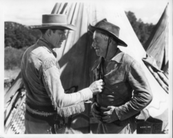 Rex Bell in movie still from unidentified movie: photographic print