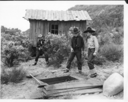 Rex Bell in movie still from unidentified movie: photographic print