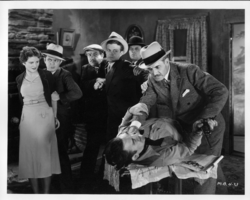 Rex Bell in a movie still from "Diamond Trail": photographic print