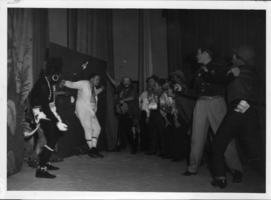 Unknown group of people dressed in costume