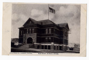 Postcard of Goldfield High School, Goldfield (Nev.), 1900-1925