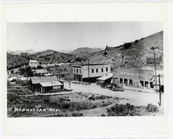 Photograph of a panoramic view of Manhattan, (Nev.), 1900-1925