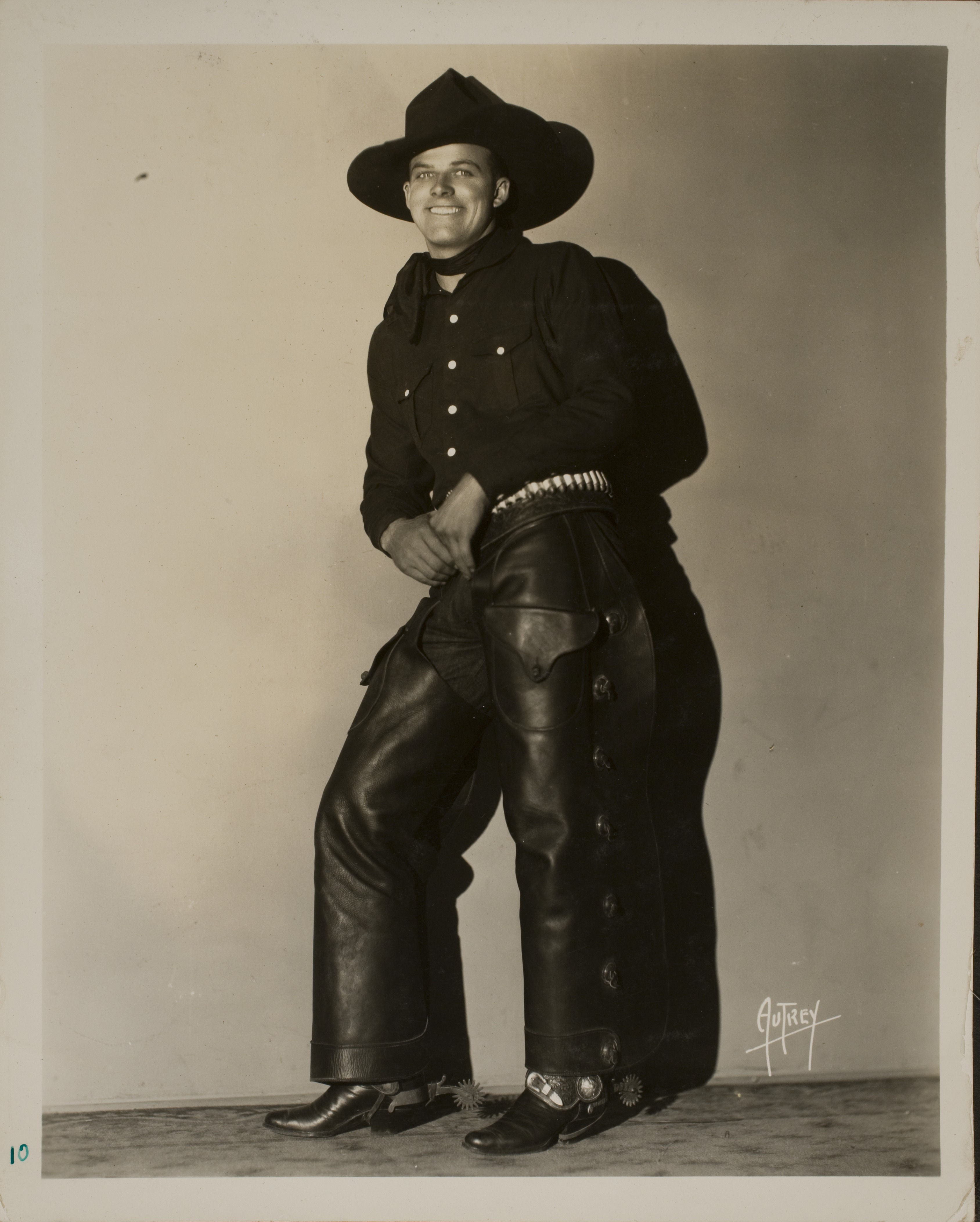 Rex Bell (George Francis Beldam) in a Cowboy Outfit: photographic print