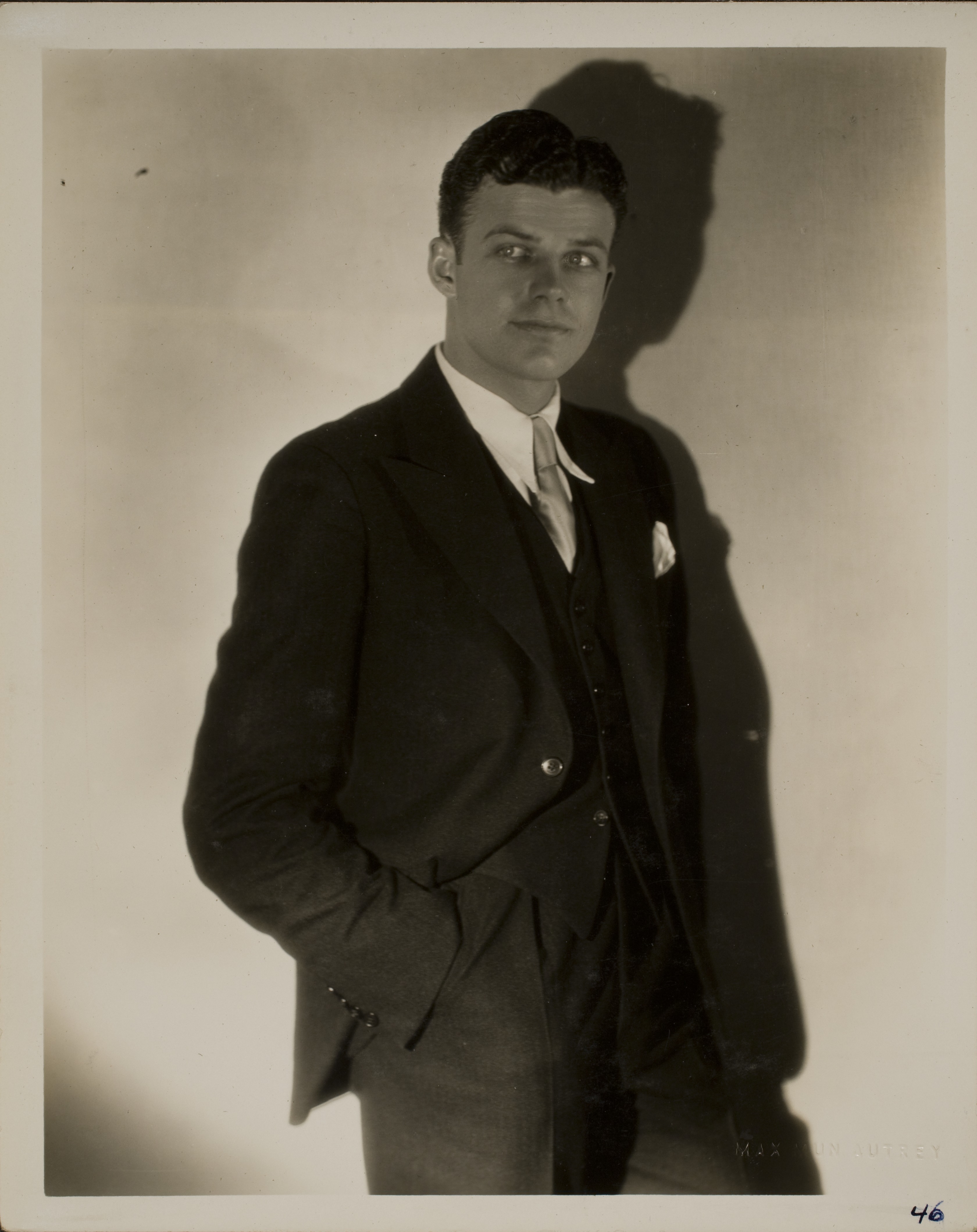 Portrait of Rex Bell (George Francis Beldam): photographic print