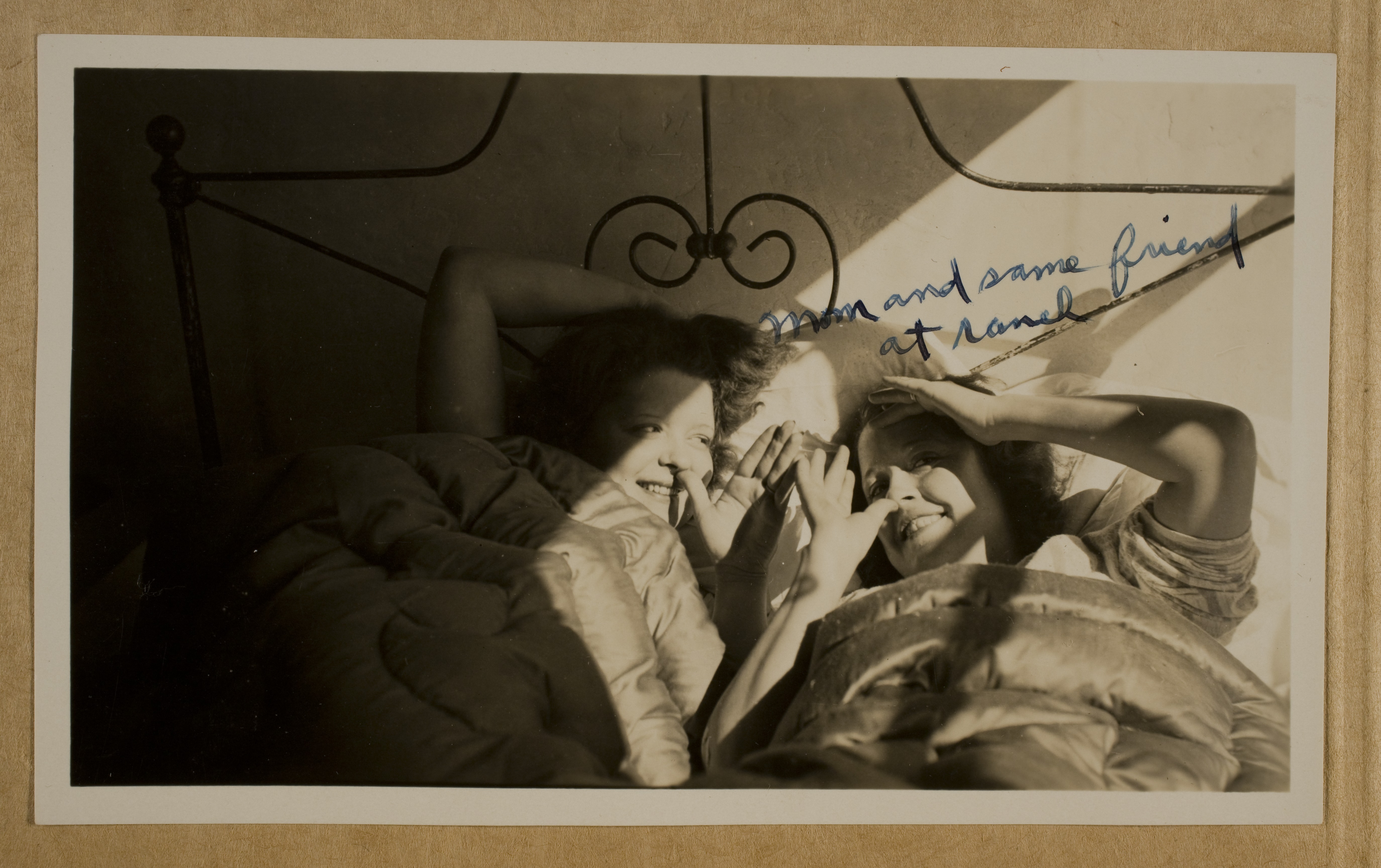Clara Bow and Marion Lewyn at Walking Box Ranch: photographic print