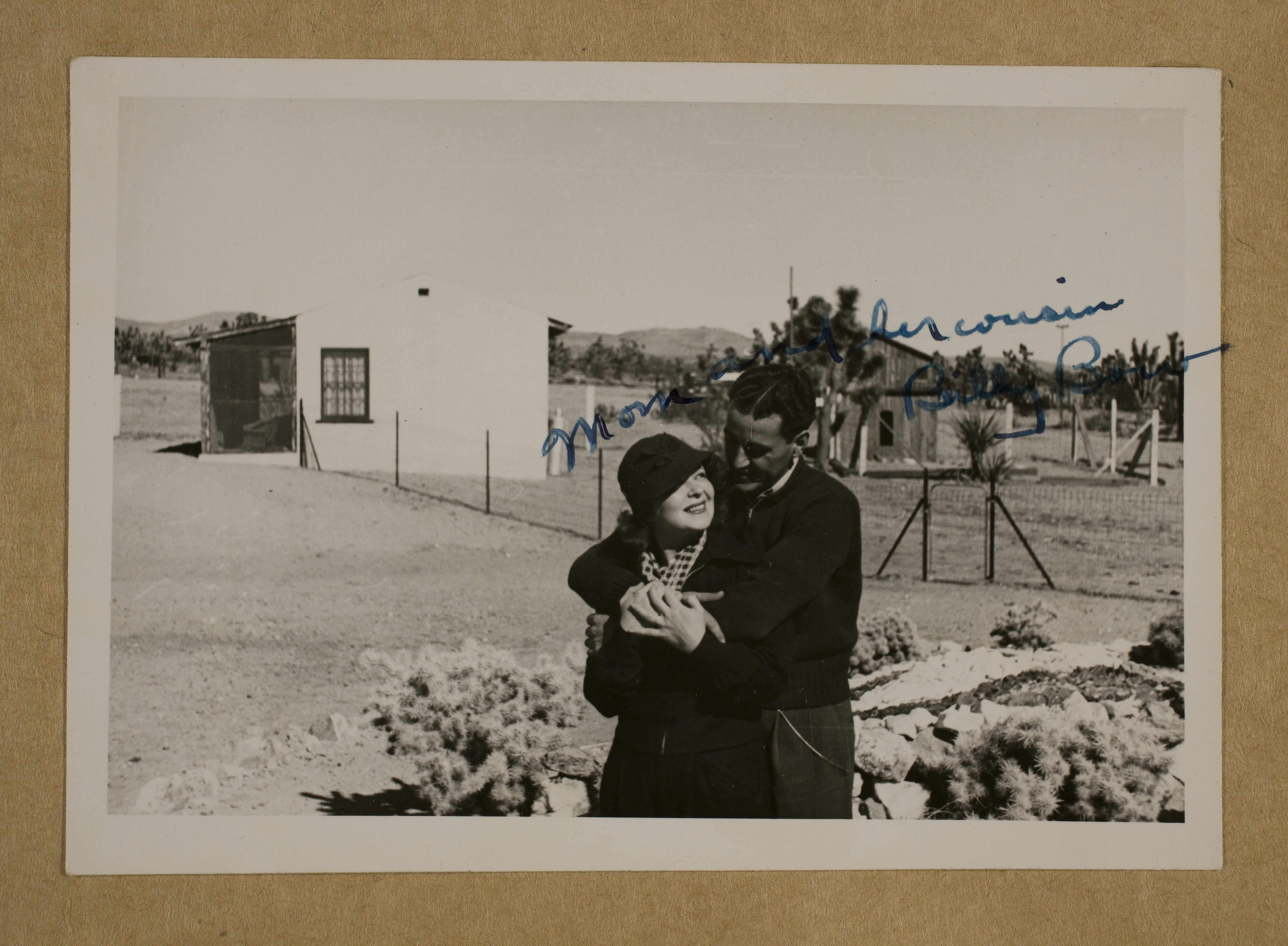 Clara Bow (left), with her cousin Billy Bow at Walking Box Ranch
