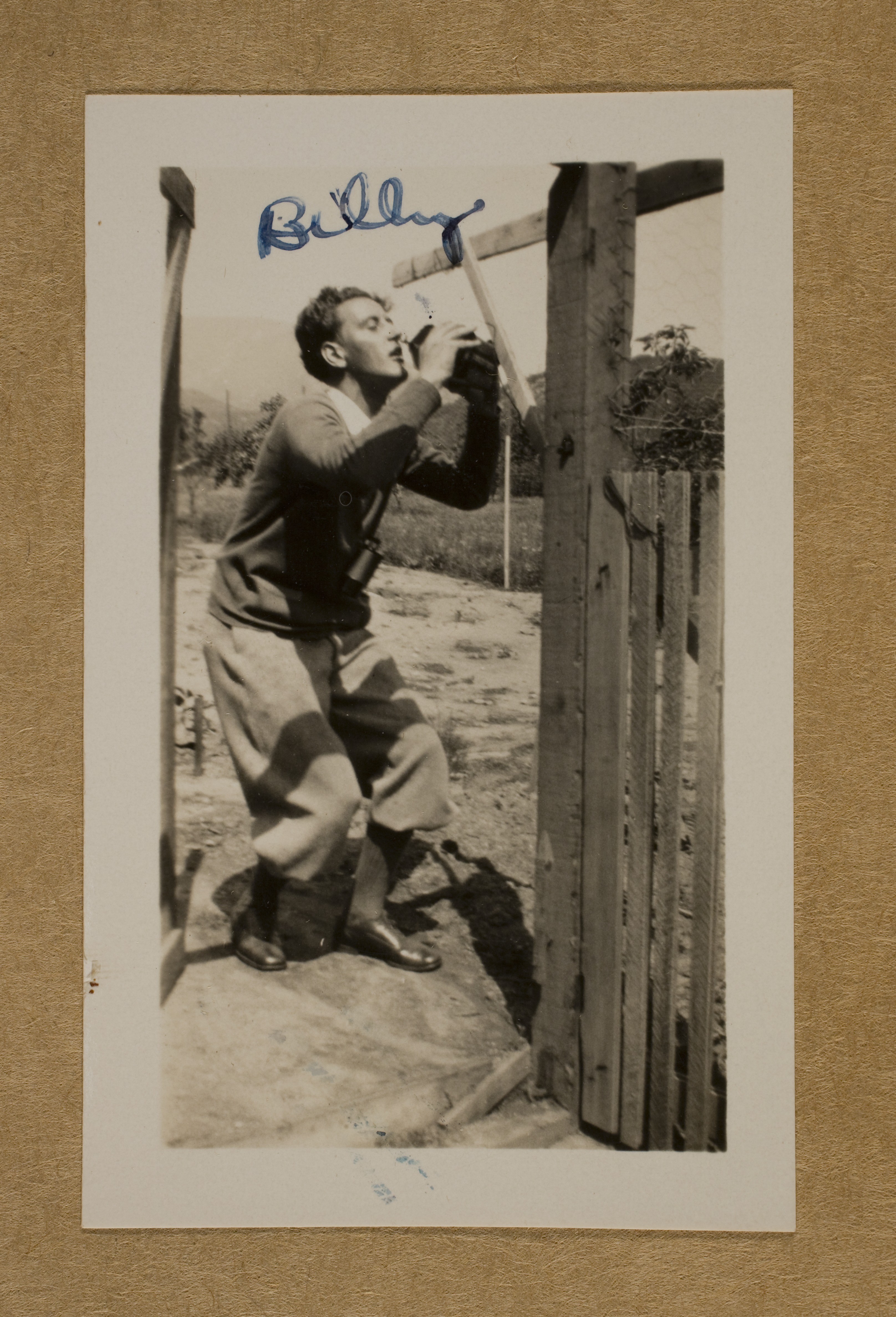 Billy Bow (Clara Bow's cousin) at unknown location: photographic print
