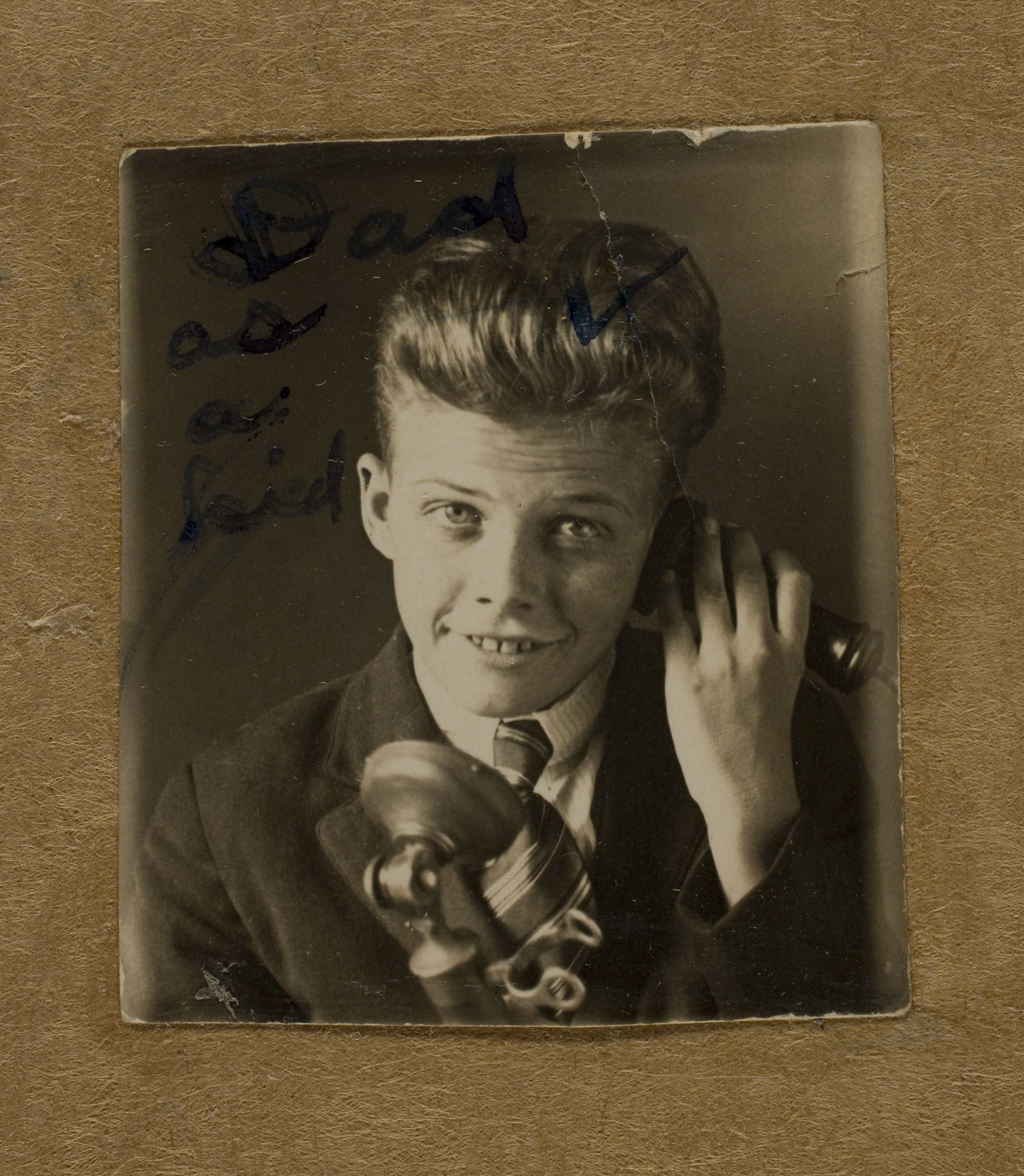 Rex Bell (George Francis Beldam) as a kid: photographic print