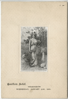 Carlton Hotel, menu, January 31, 1900