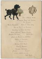 Café Royal, menu, July 12, 1895