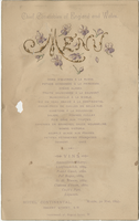Chief Constables of England and Wales, event, menu, Tuesday, May 30, 1893
