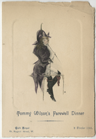 Tommy Wilson's farewell dinner, menu, February 9, 1901, at Café Royal