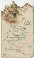 Globe Restaurant menu, May 5, 1901