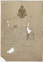 Savoy Hotel, menu, July 7, 1898