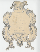 Hotel Continental, menu, Friday, February 10, 1893