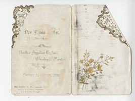 Fraternal lodge organization, event, menu, 1896, at The Portland