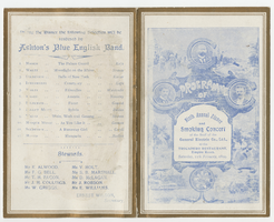 Menu for the ninth annual dinner and smoking concert of the staff of the General Electric Co., Ltd., Saturday, February 11, 1899, at Trocadero Restaurant