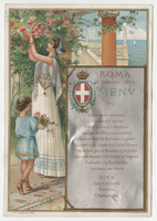 House of Savoy Royal Family residence, menu, February 6, 1897