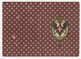 House of Savoy Royal Family residence, dinner menu, March 14, 1897