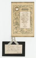 House of Savoy Royal Family residence, menu, February 8, 1899