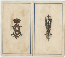 House of Savoy, supper ball, menu, February 15, 1886