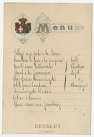 Noble family residence menu