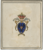 House of Savoy Royal Family residence, menu, January 7, 1886