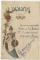 Grand Hôtel du Quirinal menu, April 11, 1890