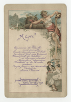 Grand Hôtel du Quirinal, menu, April 18, 1890