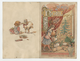 Christmas menu, December 25, 1889, Hôtel du Quirinal