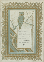The Avenue menu, August 7, 1881