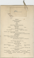 Christmas menu, St. James Hotel