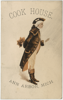 Cook House menu, Thursday, November 29, 1883
