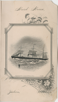 New Year's Day dinner menu, January 1, 1884, Hurd House