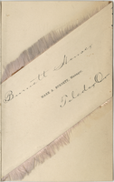 Thanksgiving menu, 1883, Burnett House