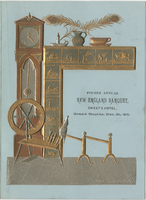 Menu for the fourth annual New England Banquet, December 21, 1883, Sweet's Hotel 