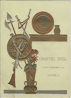 New Year's Day menu, 1884, Crawford House