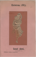 Christmas dinner menu, 1883, Grand Hotel 