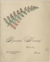 Revere House menu, Sunday, October 31, 1880 