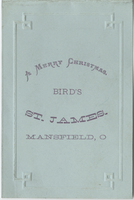Christmas dinner menu, St. James