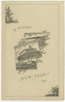 New Year's menu, 1884, The Arlington 