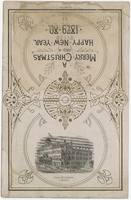 Christmas menu, December 25, 1879, The Queens