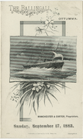 The Ballingall dinner menu, Sunday, September 17, 1882  
