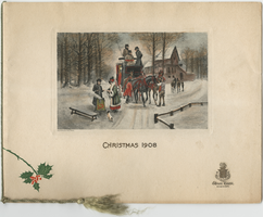 Christmas menu served in the Palm Room at Gibson House, December 25, 1901