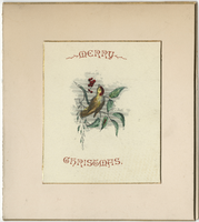 Christmas menu at the Bowler House, December 25, 1883