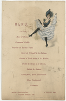 Hotel Continental menu, July 11, 1895